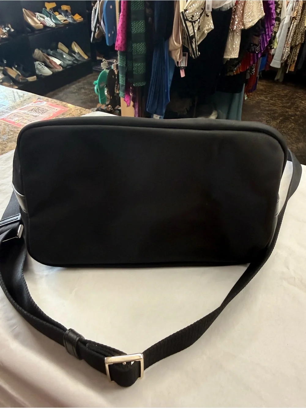 Kate Spade The Little Better Black Nylon Duffle Crossbody Shoulder Bag